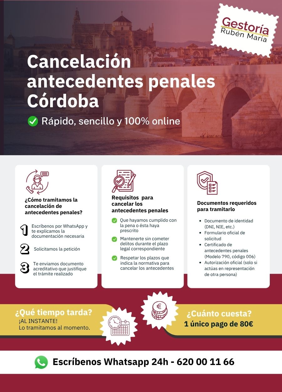 Trámite de cancelación de antecedentes penales en Córdoba con asesoramiento profesional