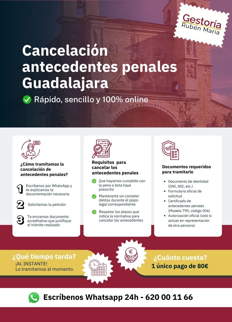 Trámite de cancelación de antecedentes penales en Guadalajara con asesoramiento profesional