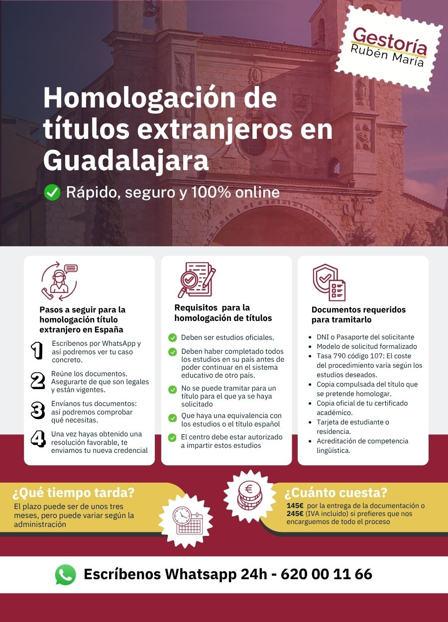 Servicio de homologación de título extranjero en Guadalajara por Gestoría Rubén María